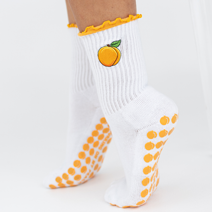 Peach Yoga Grip Socks – Pilates & Gym